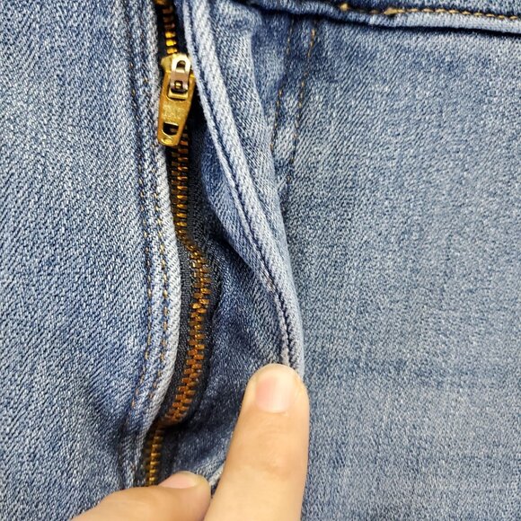 Lee Jeans Womens 20W Blue Slim Fit Straight Leg Mid Rise Plus Size Stretch Denim - Picture 10 of 12